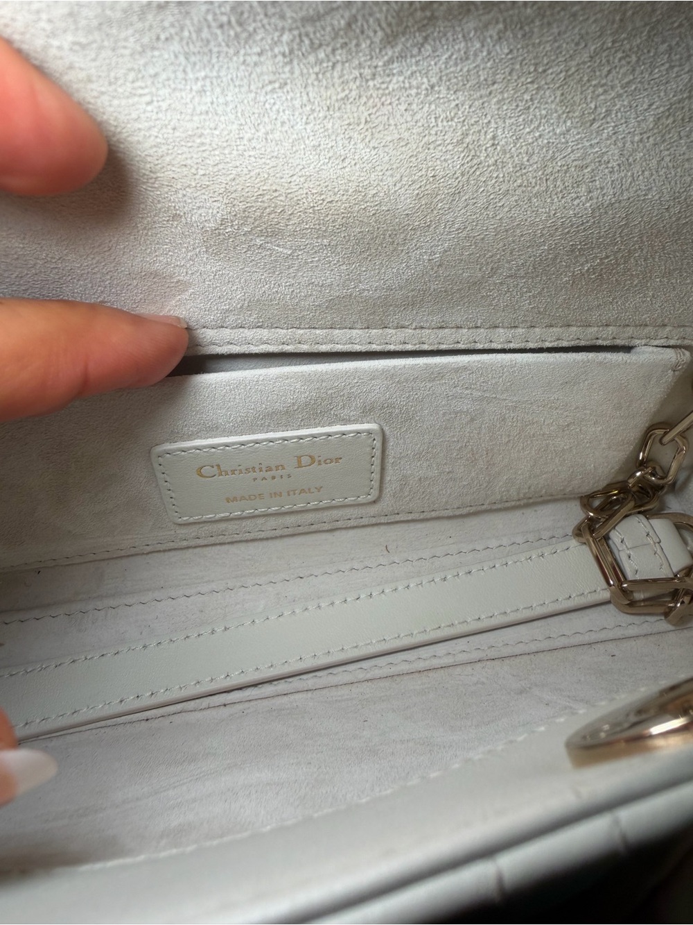 Dior Small Lady D-Joy Bag – Latte Cannage Lambskin - Picture 8 of 11